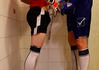 Shower In Soccer With My Bf