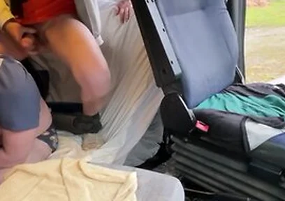 Public Truck Cruising We Flash Our Bulges And A 3-way Begins Inside