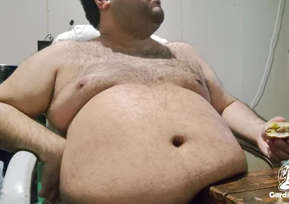 Greedy Fat Pig Won't Stop Eating and Masturbating