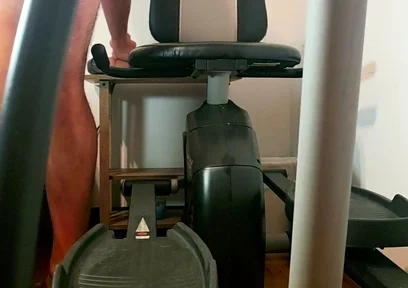 Beary Ride the Exercise Bike Until He Cums