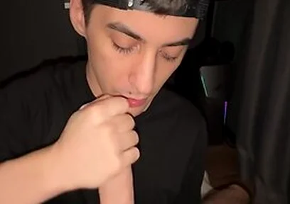 Pov Dick Sucking On Cum On Face