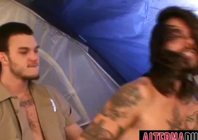 Tattooed Cliff Jensen and Thrasher Loves Anal Pounding