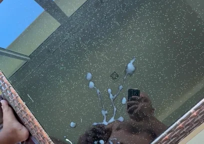 Cum on the Table Before Airbnb Checkout