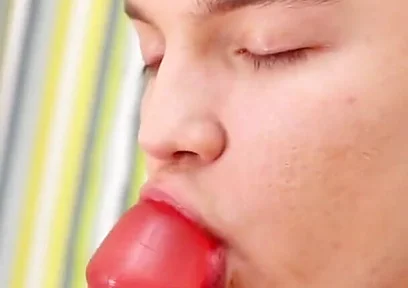 Big Rubber Dick Dildo for the Horny Teen Twink Boy