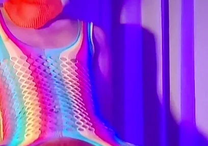 Orange Balaclava Mask Sissy Trans Dyed Pubic Hair Fuck Myself with Dildo