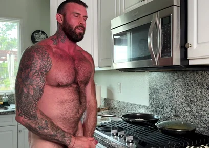 Sexy Chef Cooks with a Boner and Cups