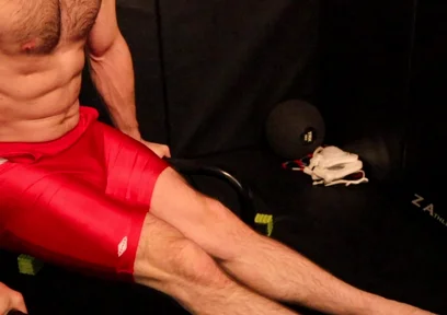 Wrestler Coregasm in Singlet