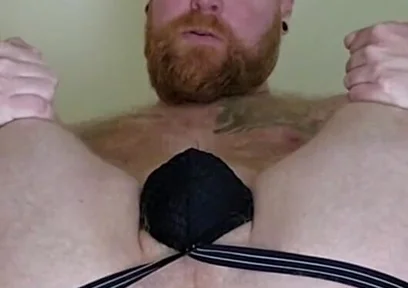 Mid-workout, Needed to Show off My Sweaty Fuck Hole