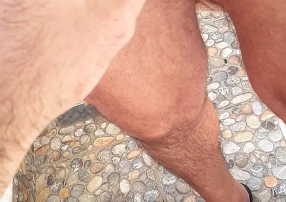 Feet and Dicks on the Balcony