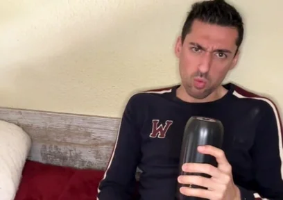 Hot Stepdaddy Showing off Big Cock and Playing with Vibrator