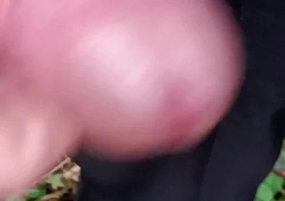 Big Uncut Cock Cruising, Close up Wanking in the Woods Wearing Work Clothes - Rockard Daddy