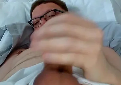 Laid-back Edging My Ringed up Cock and Bouncing My Balls