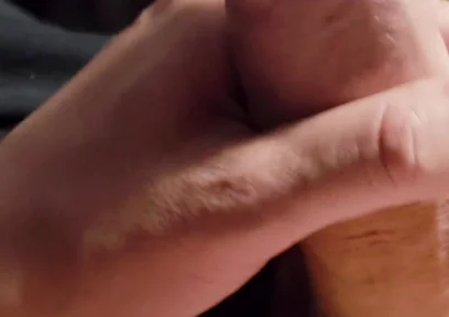 Masturbating My Big Cock Until Cumming. Close-up POV