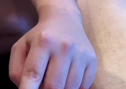 A Friend Plays with My Little Foreskin Cock