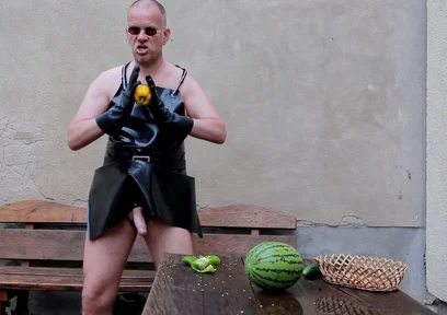 The Horny Rubber Gardener - Crushing Vegetables & Boot Care