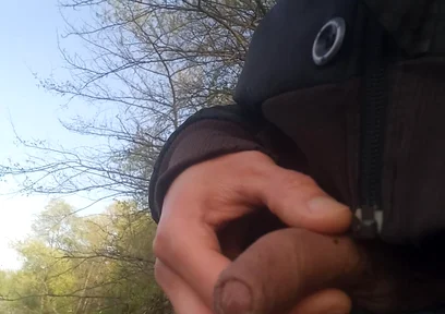 Jon Arteen Pulls Out His Beautiful Penis and Urinates Outdoors. Gay Porn with an Asian Twink