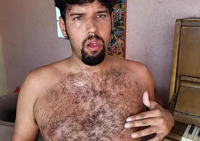 Hairy Bear Full Body Tease