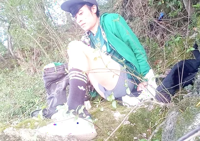 What Happens Behind the Scenes After Filming a Gay Twink’s Massive Outdoor Precum Cum Ejaculation Cleanup & Admiring the Scenery