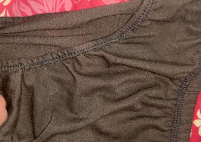 I cum on my Aunty Sangeeta's black panties.