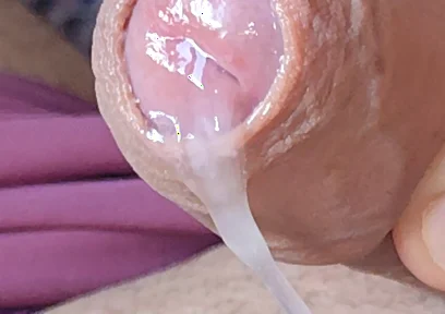 Daddy Exhausted in Close up of Cum