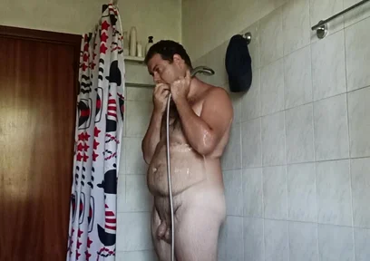 Completely Naked in the Shower