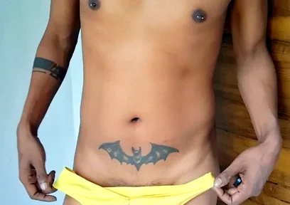 Yellow Thong Size Tease Desi Solo.