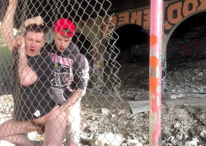 Cruising Tatted Fxggot Fuck Kian Fuk at the Tracks