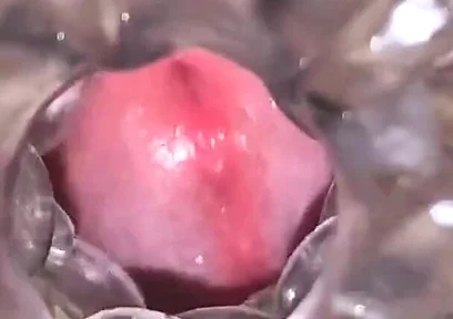 Close-up Cock in Tool for Masturbate Orgasm on Flash