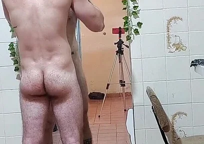 Shaving and Shaving His Chest