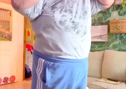 Erotic Naked Fat Man Belly Bear Dancing