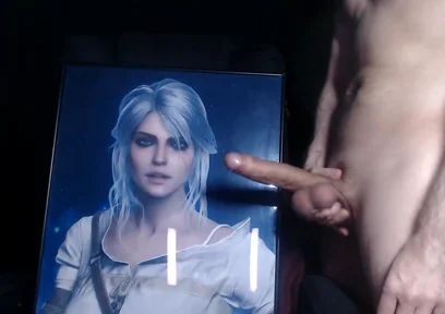 Cum Tribute for Ciri (game Character From Witcher 3)