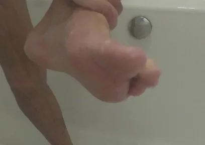 Washing My Feet for My Foot Worshippers