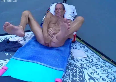 8-25-2026 Cam 2 Naked Tan. Red Neck Pool Out of an 18ft Sunray Openbow Boat. Low Balls, Azz