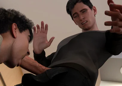 Summer Vacation - College Jock Peter Tries to Suck His First Cock