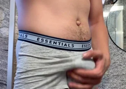 Underwear Bulge to Leaking Bwc Stroke