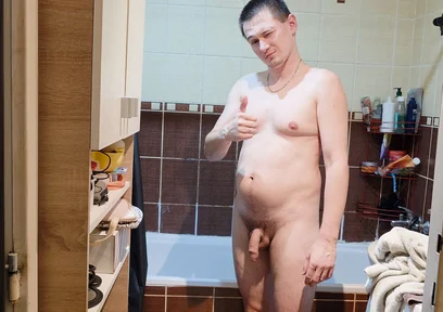 Cute Guy Takes a Quick Shower to Start His Day Fresh