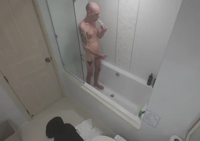 Secret Shower Cam Caught Me Touching Myself
