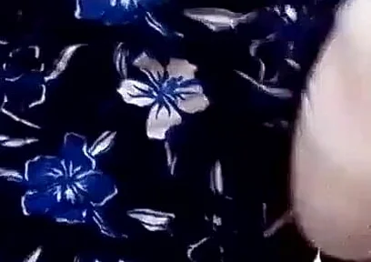 Striking Sisna While Wearing Her Stepsister's Floral Pants and White Panties