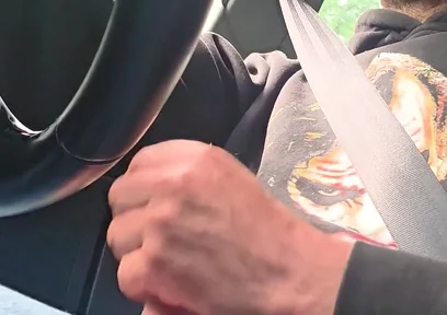 Straight Guy Gets Horny and Jerks off While Driving, He Almost Got Caught