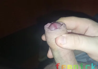 Fat Dude Jerks off His Veiny Cock and Cums