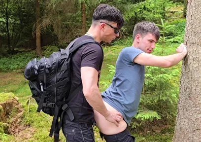 I Throat-fucked My Gay Slut and Railed Him Bareback in the Woods Till My Cock Shot a Cum Load.