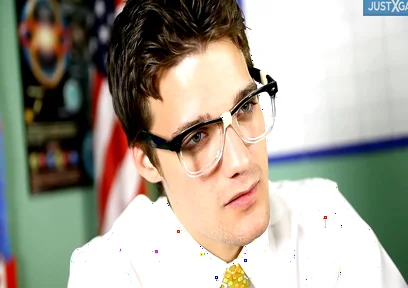 Eager Twink Adam Takes Krys Thick Cock in Classroom