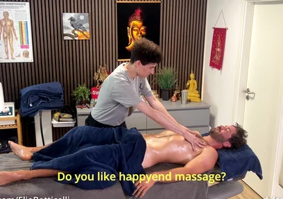 Straight Man Get Happyend Massage