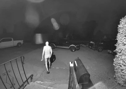 Solo Dildo Play in Front Yard - Exposed for All to See