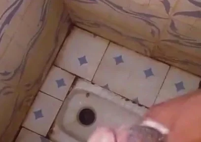 Masturbating Monster Cock in the Bathroom