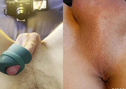 My Favorite Toy Gives Me an Intense Orgasm - Split View with Orgasmic Contractions