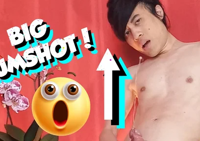 Wow the Big Cumshot! How Far Does Jon Arteen Squirt His Juicy Cum in This Hot Show of a Sexy Naked Gay Twink Masturbating