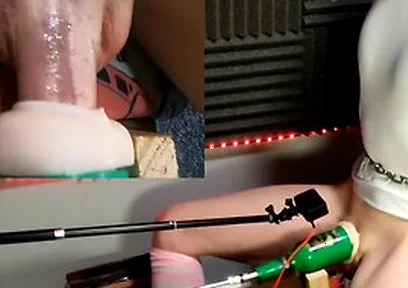 Femboy Struggles As They Get Pounded By Milking Machine!