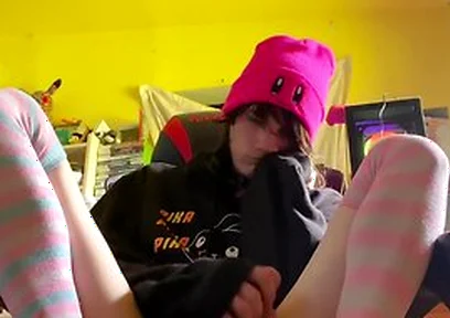 Femboy Gets Bored After Gaming And