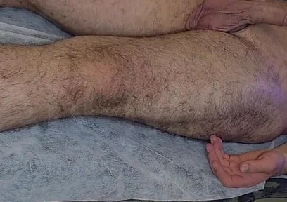 Oiled up and Open - Professional Masseur Gives Client the Full Service